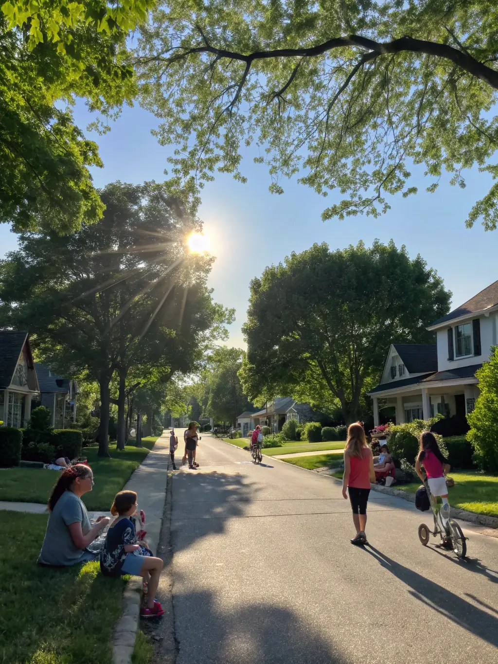 A diverse residential neighborhood, showcasing B & D Investment Group's commitment to community development through responsible property investment.